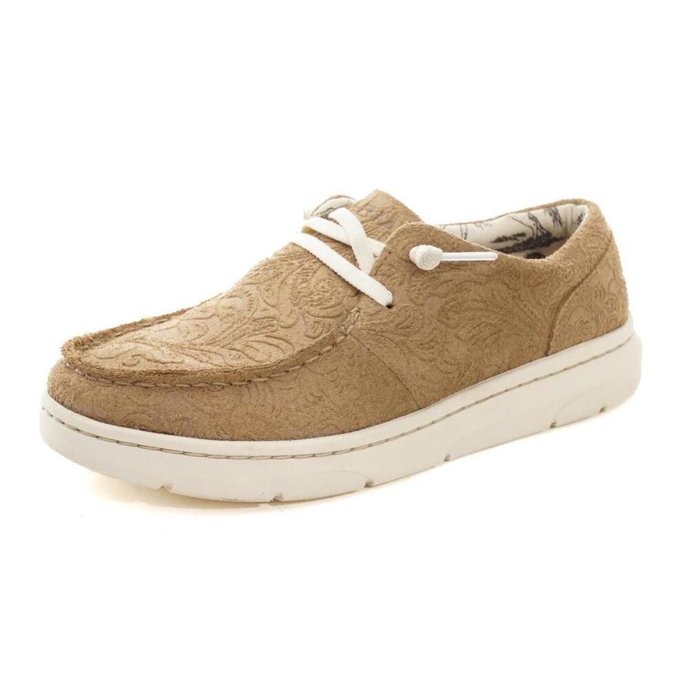 Ariat Hilo Sneakers Shoes Embossed Textured Leather Women's Shoes Sz 6 B